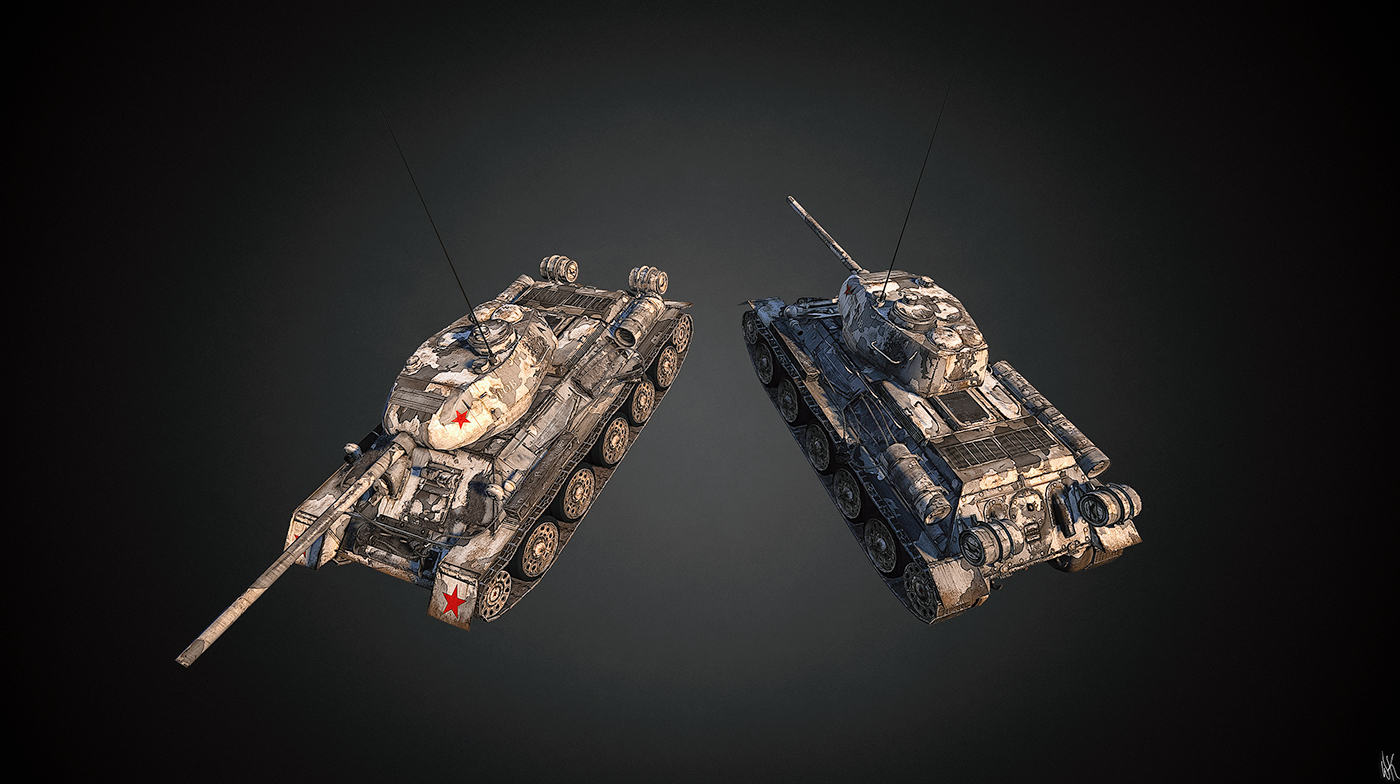 game，modeling，Tank，Design，