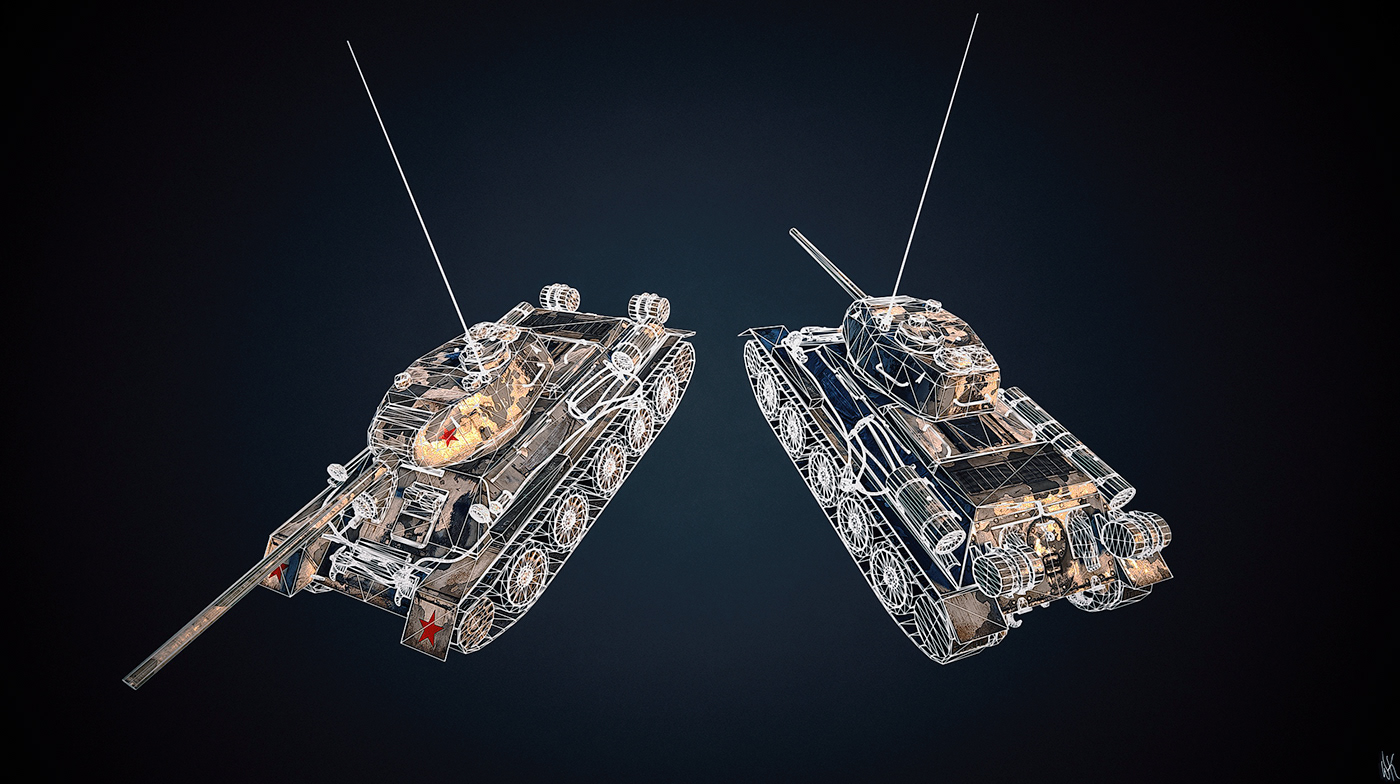 game，modeling，Tank，Design，