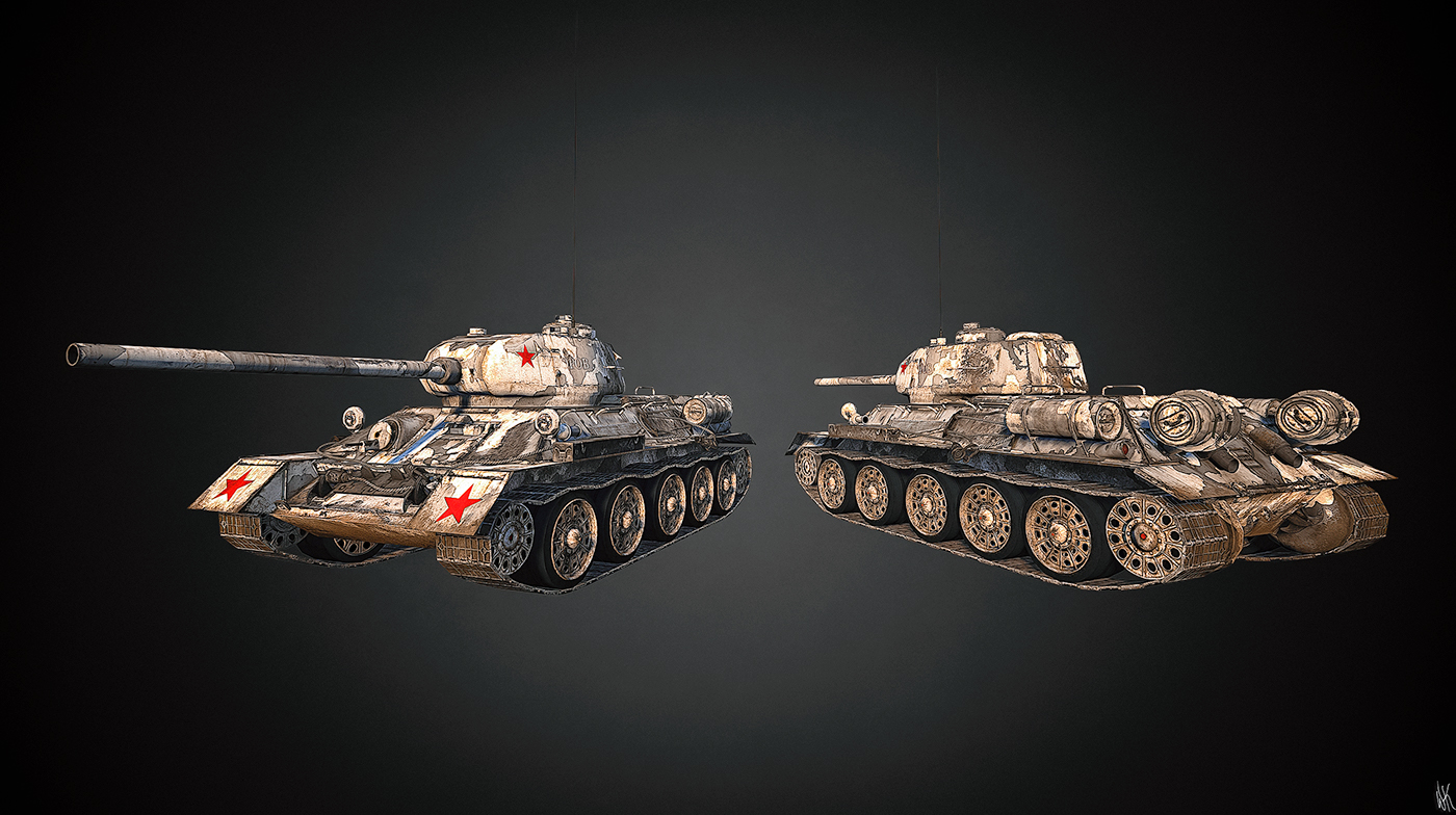 game，modeling，Tank，Design，