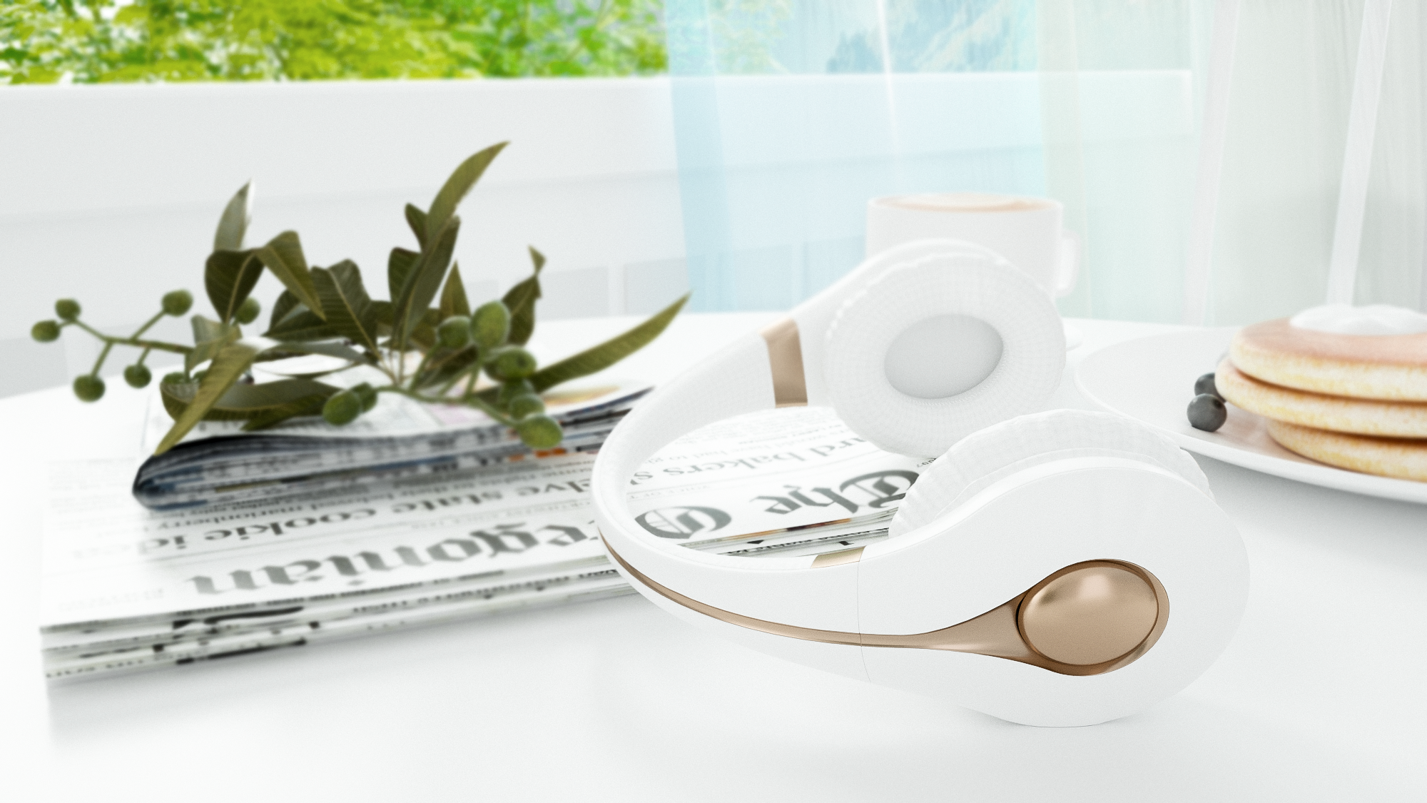 product design，Water drop，Fashion fashion，Bluetooth headset，