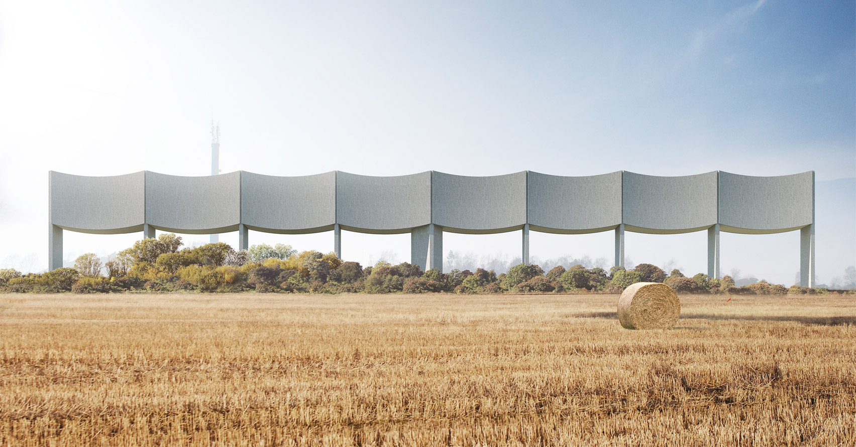 White Arc，Russia，wave，water tower，