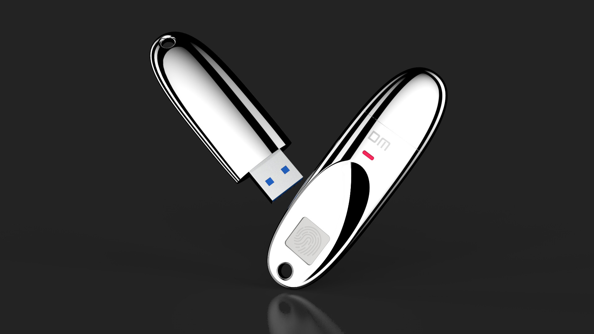 USB drive，fingerprint identification，