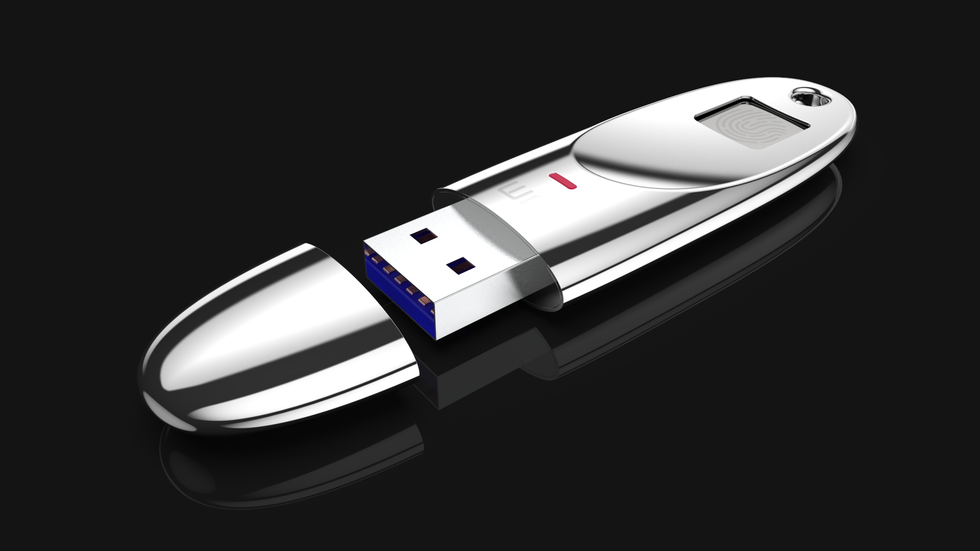 USB drive，fingerprint identification，