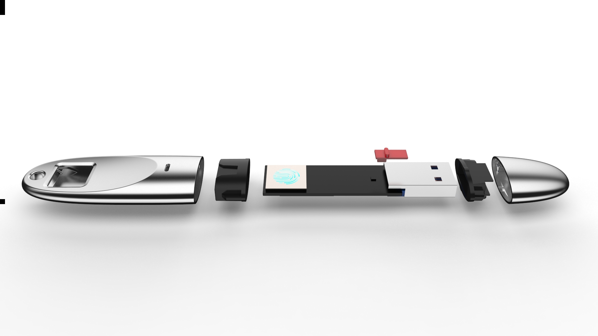 USB drive，fingerprint identification，