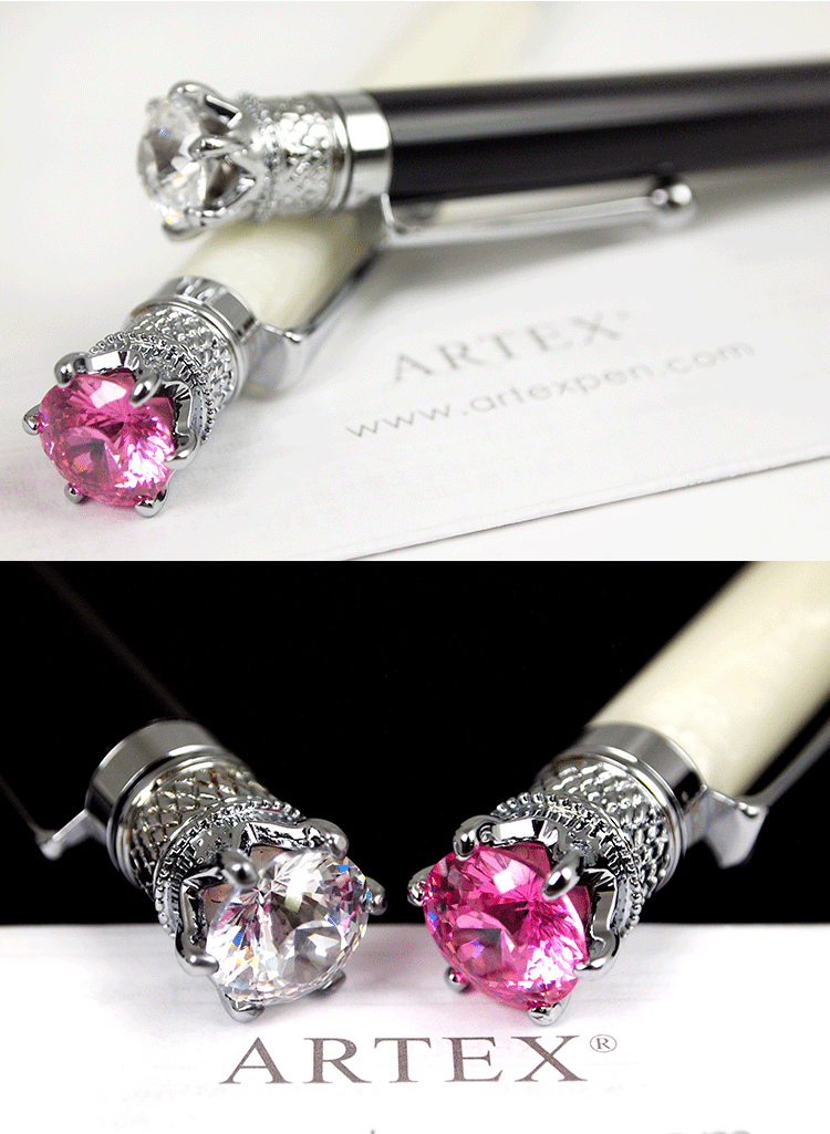 ARTEX，Yates，zircon，crystal，Zircon crystal pen，Signature pen，Roller ball pen，Zircon pen，