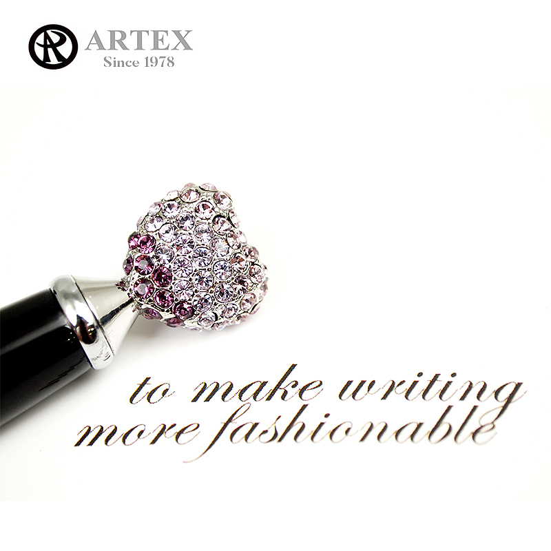 ARTEX，Yates，Mini pen，Crystal pen，crystal，Swarovski，SWAROVSKI，Heart shaped pen，