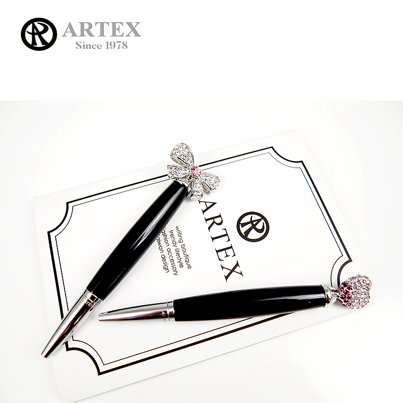 ARTEX，雅特仕，迷你笔，水晶笔，水晶，Swarovski，施华洛世奇，心形笔，