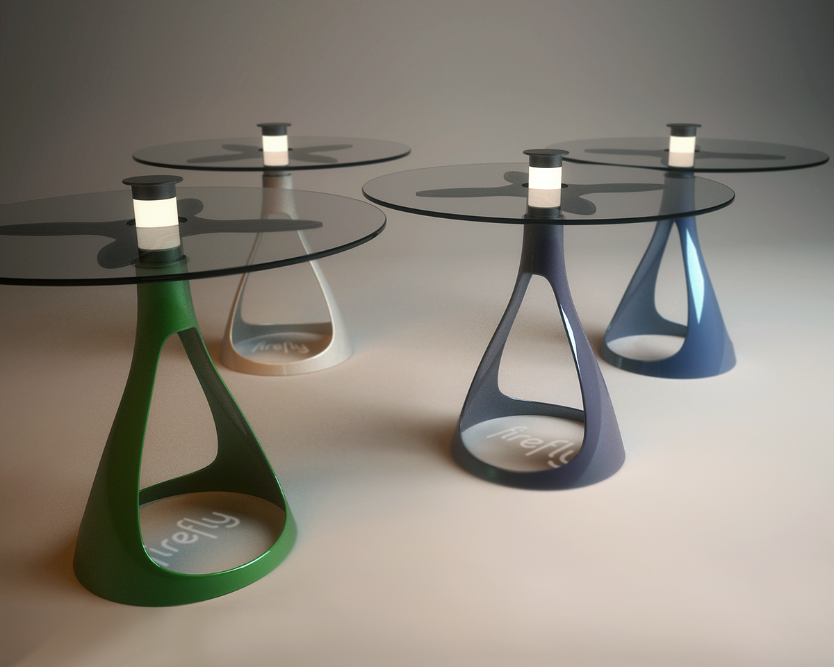 Vuk Dragovic，Table，outdoors，lighting，solar energy，