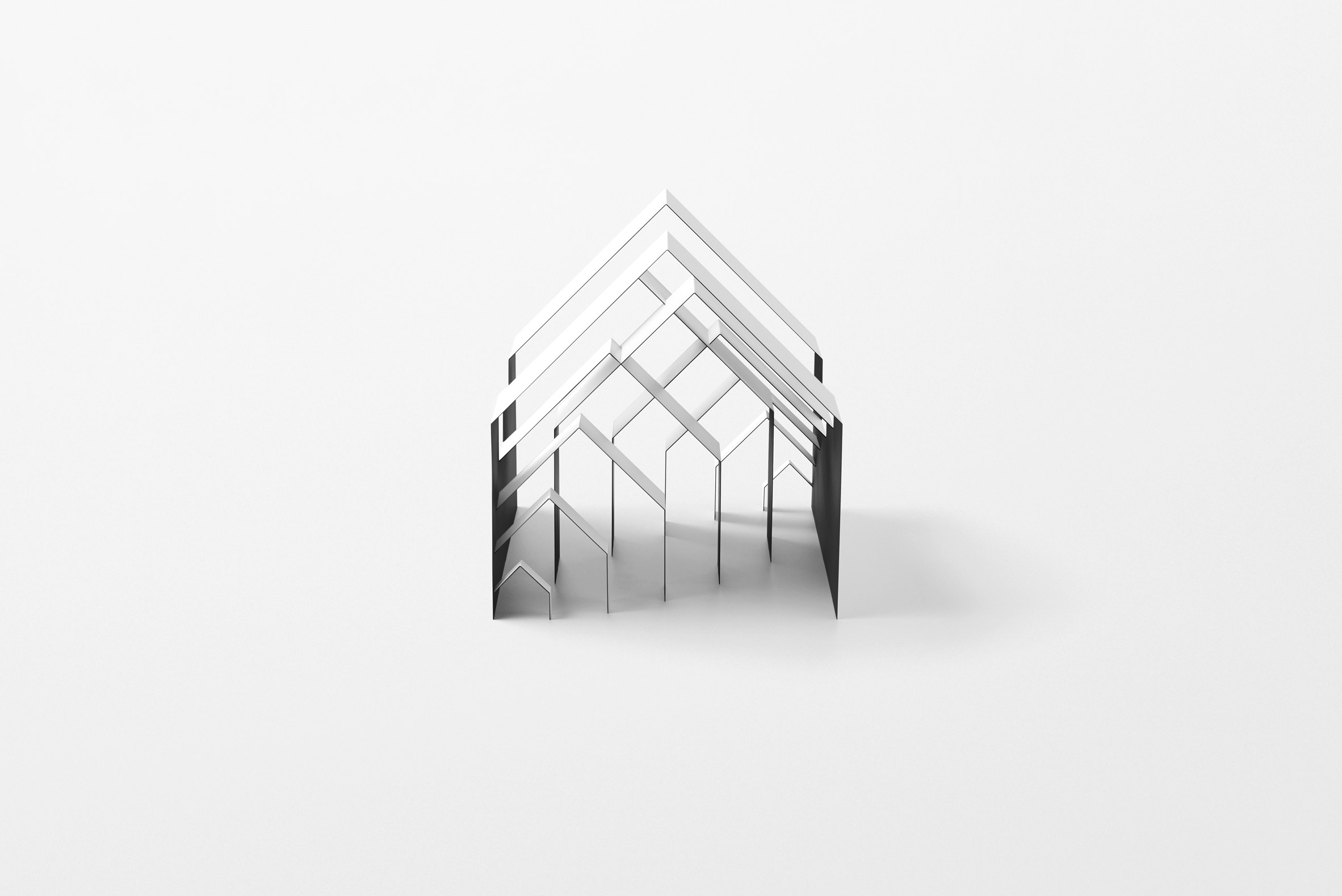 exhibition，Escher ，black and white，Interior design，