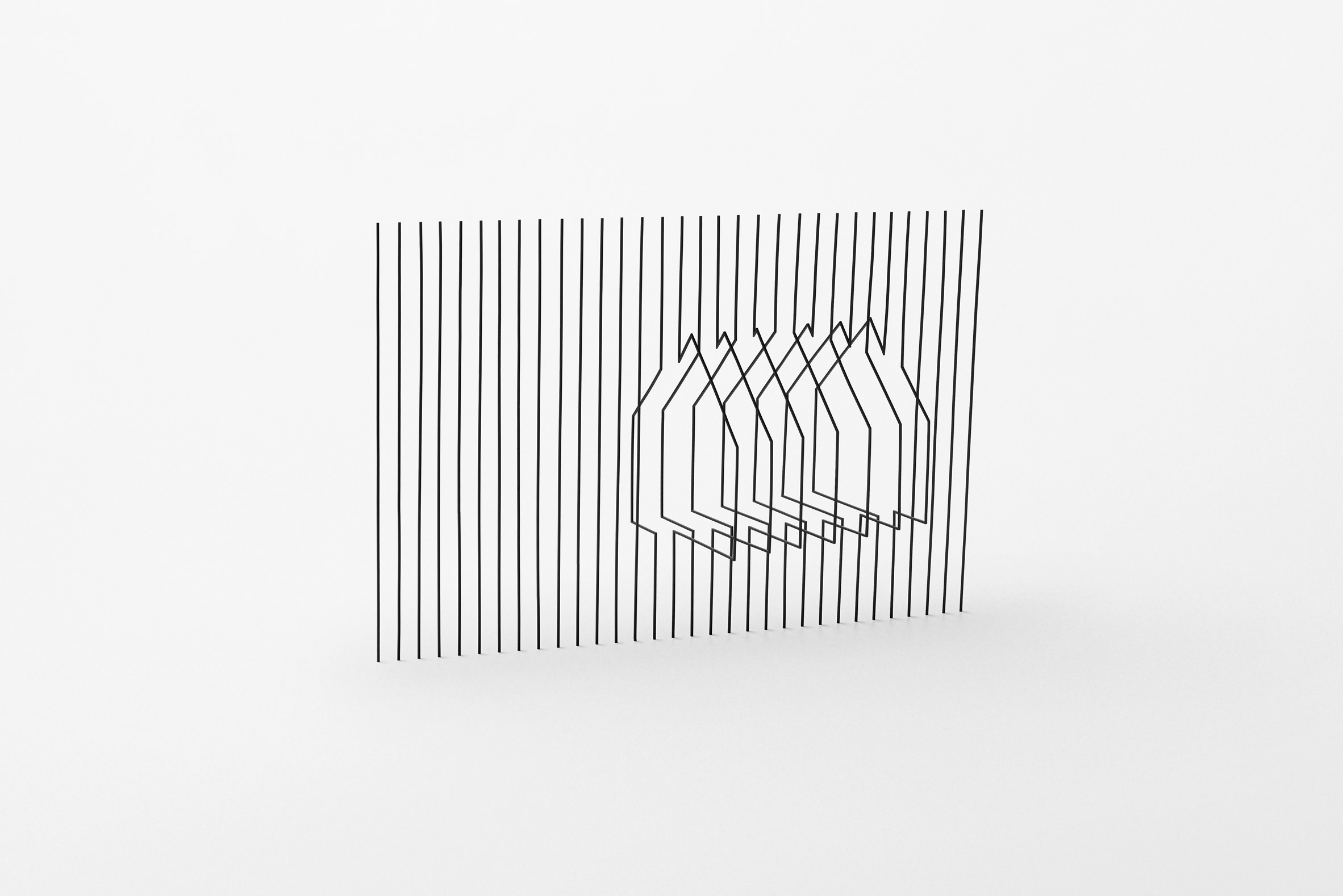 exhibition，Escher ，black and white，Interior design，