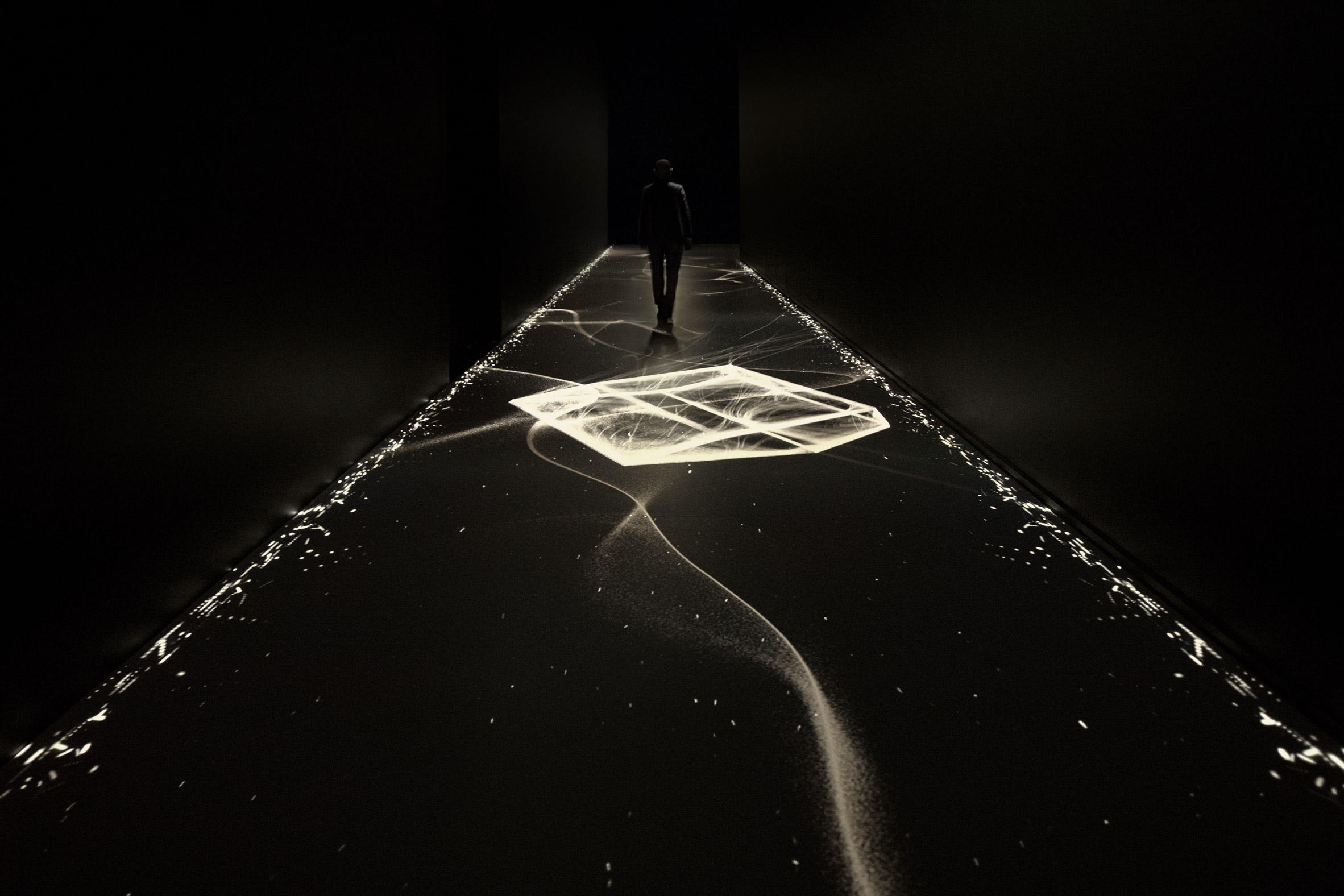 exhibition，Escher ，black and white，Interior design，