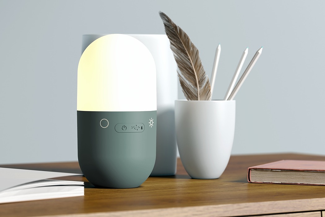 lighting，portable battery，product design，Wireless charging，Atmosphere lamp，originality，