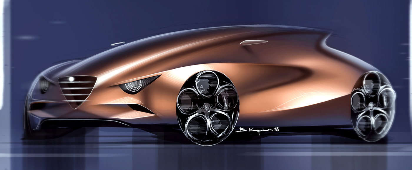 automobile，Hand drawn，Digital plate，ps，