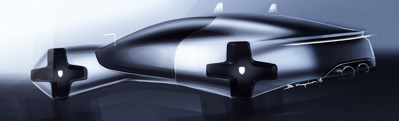 automobile，Hand drawn，Digital plate，ps，