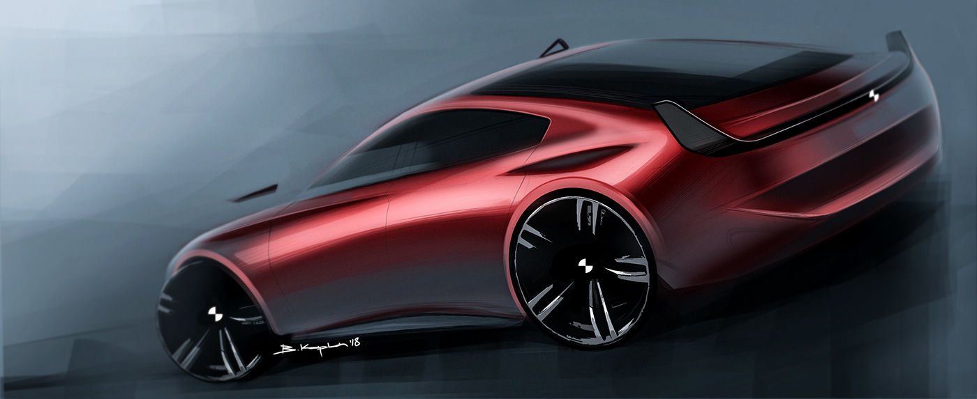 automobile，Hand drawn，Digital plate，ps，