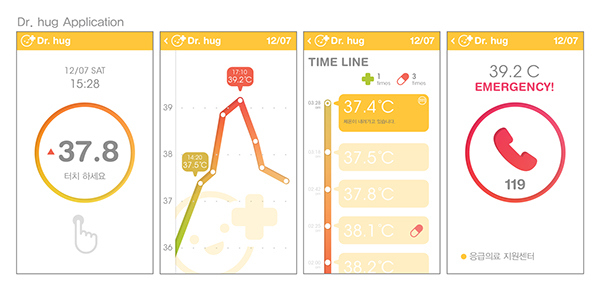 thermometer，concept，industrial design，wifi，intelligence，Wearable ，