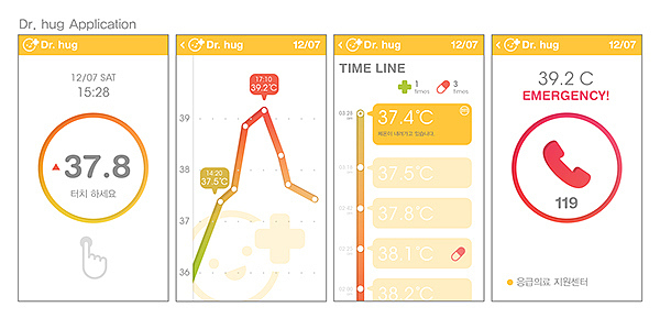 thermometer，concept，industrial design，wifi，intelligence，Wearable ，