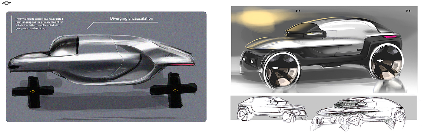 Automobile design，Chevrolet，conceptual design，