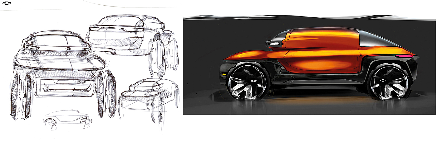 Automobile design，Chevrolet，conceptual design，