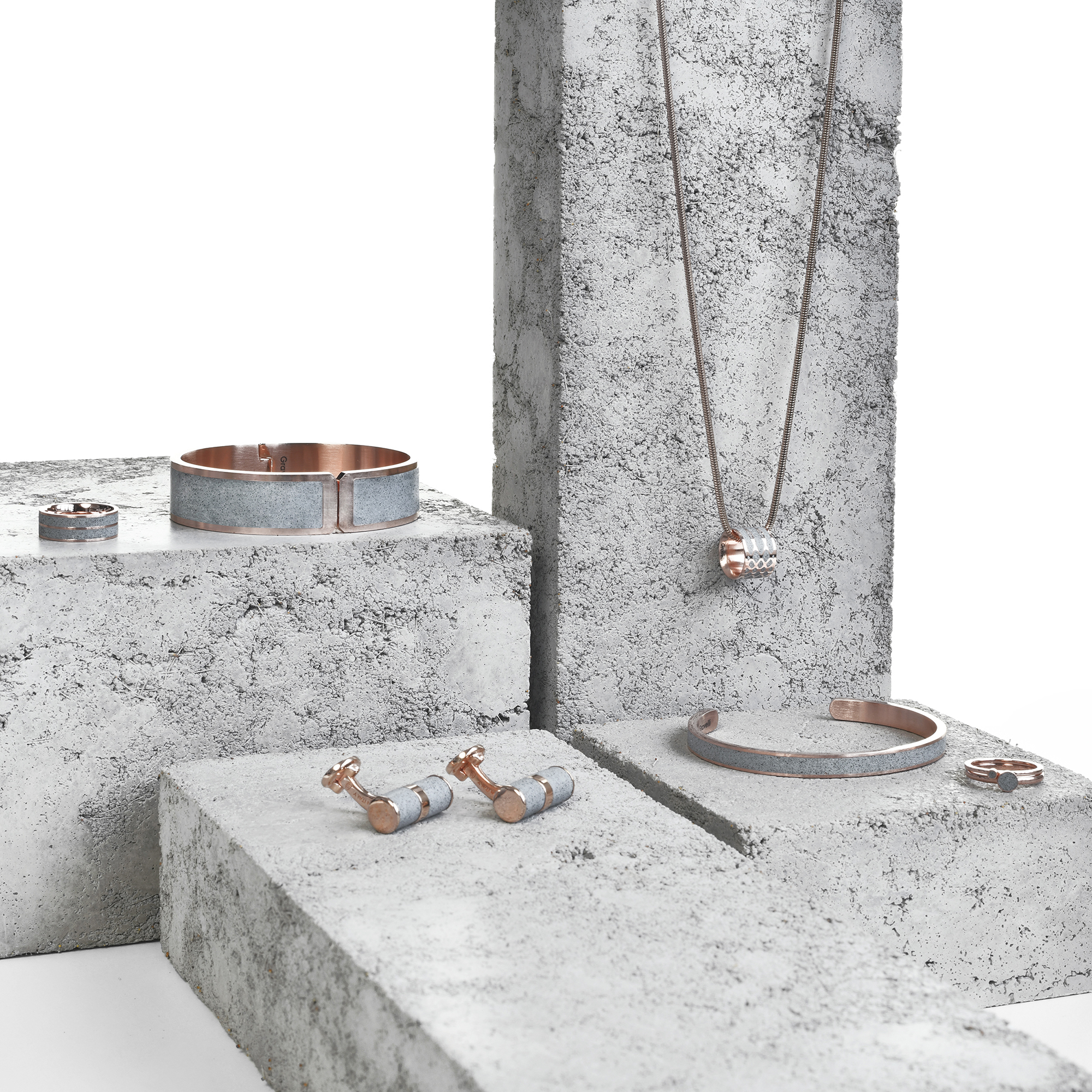 Series design，Jewellery，Concrete，
