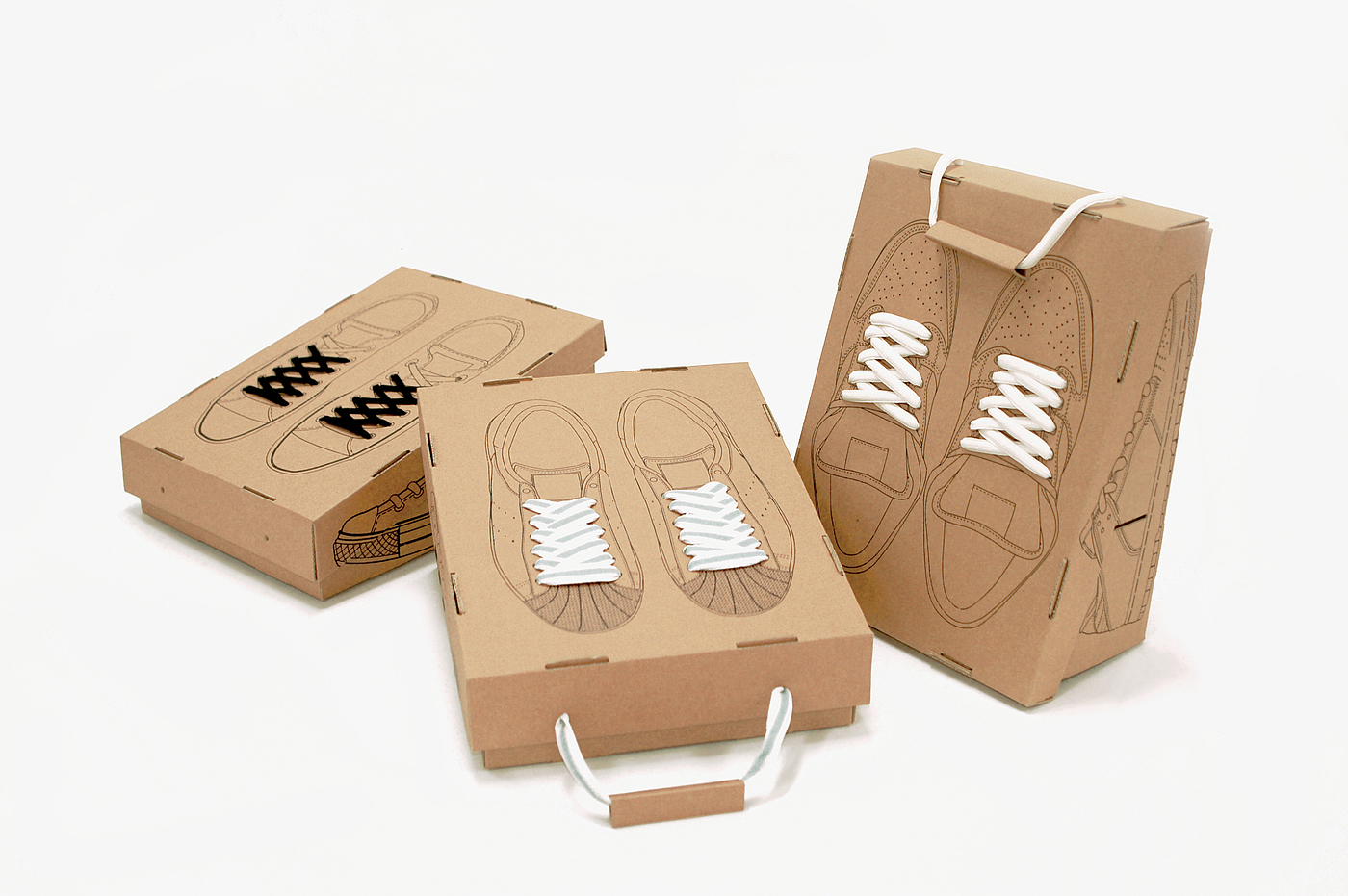 Reuse，packing，Shoe box，motion，