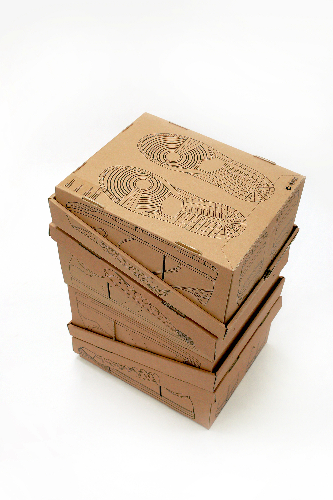 Reuse，packing，Shoe box，motion，