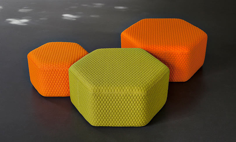 combination，Hexagonal Stool，courtyard，sofa，