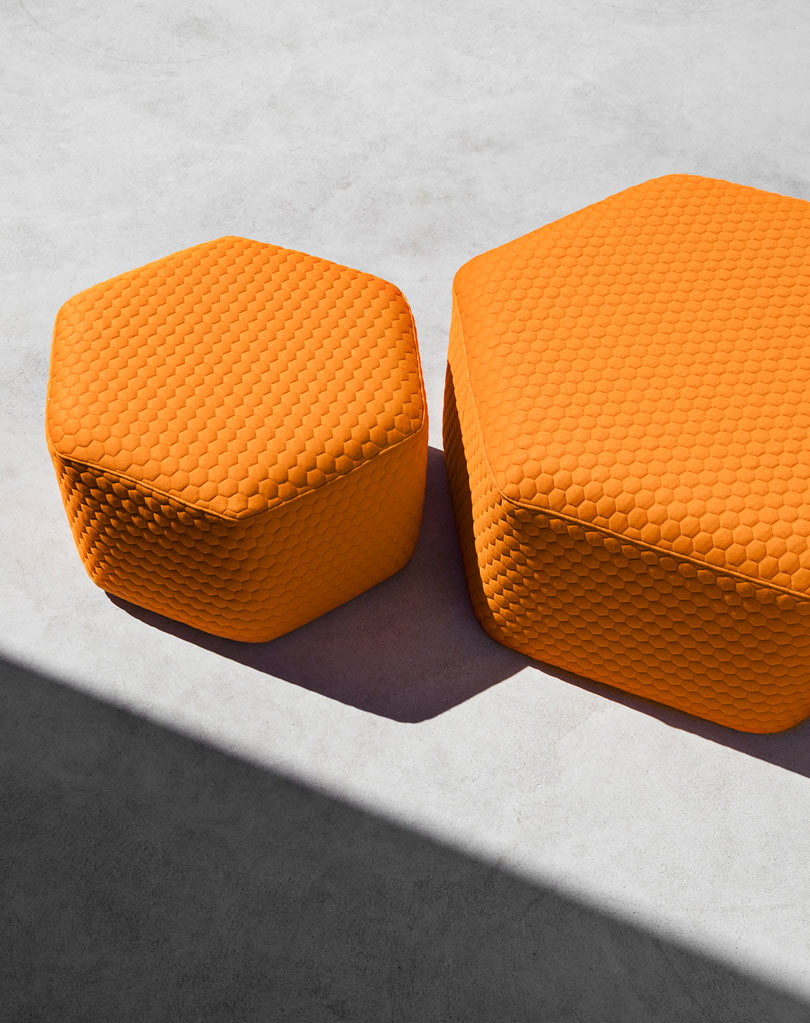 combination，Hexagonal Stool，courtyard，sofa，