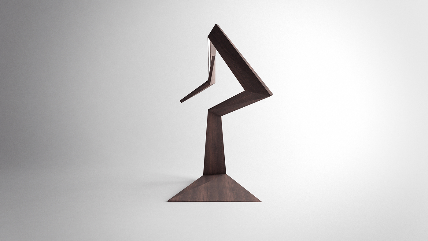 Desk lamp，product design，woodiness，