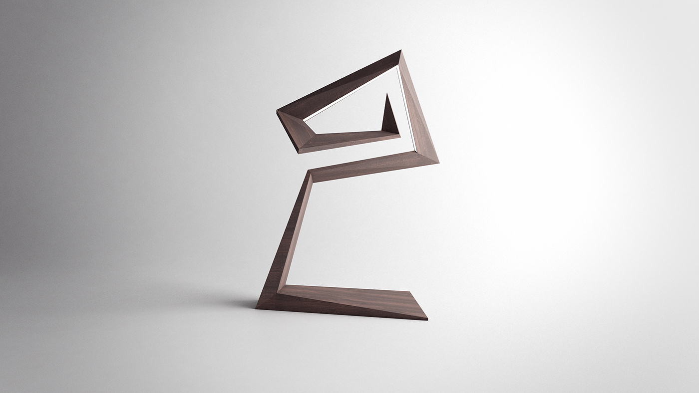 Desk lamp，product design，woodiness，