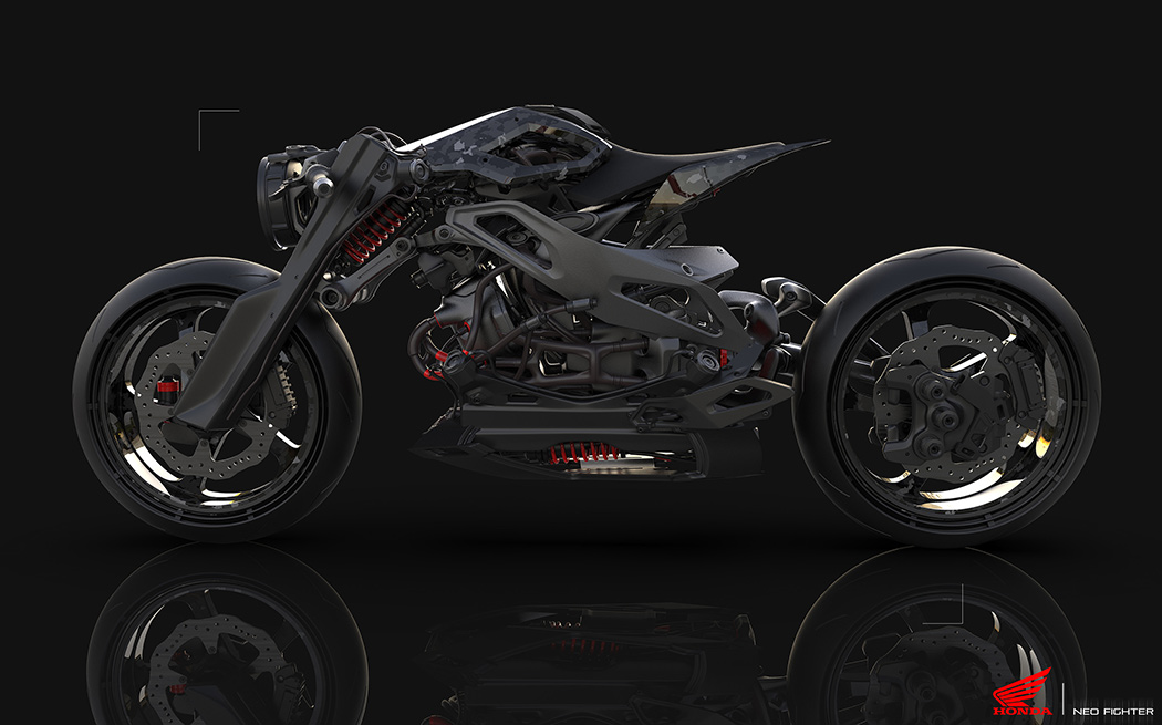 Motorcycle design，Ultra modern，Retro，