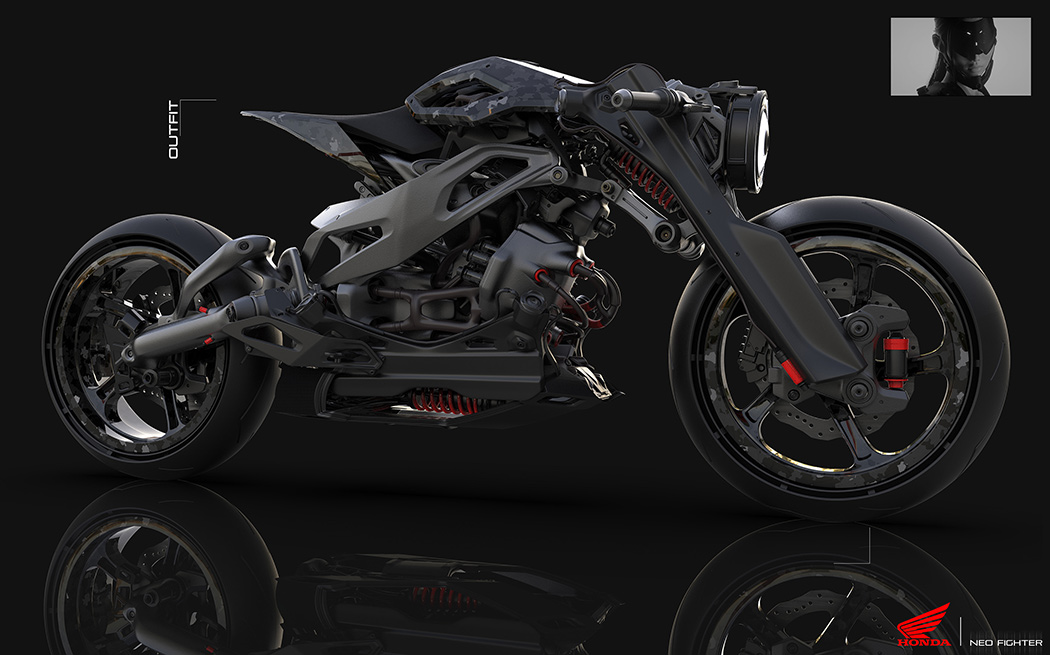 Motorcycle design，Ultra modern，Retro，