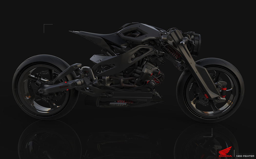Motorcycle design，Ultra modern，Retro，