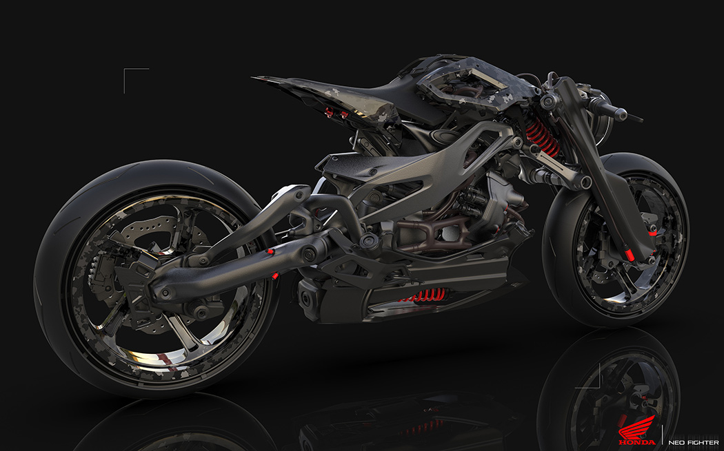 Motorcycle design，Ultra modern，Retro，
