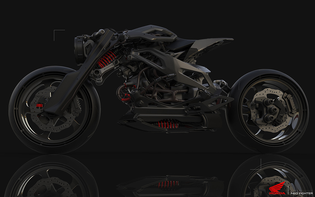 Motorcycle design，Ultra modern，Retro，