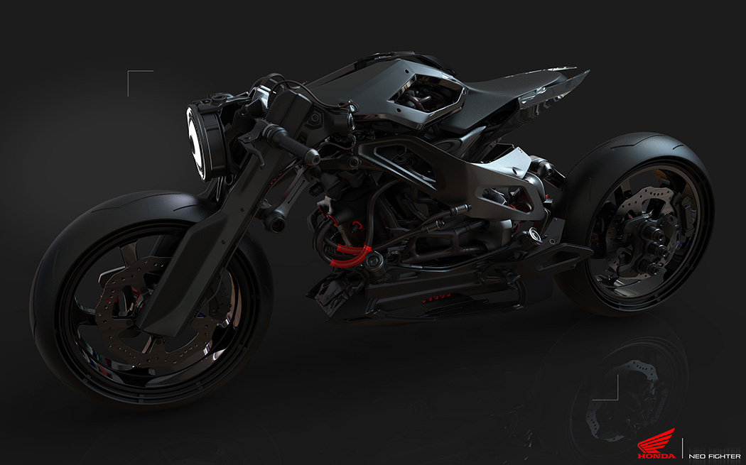 Motorcycle design，Ultra modern，Retro，