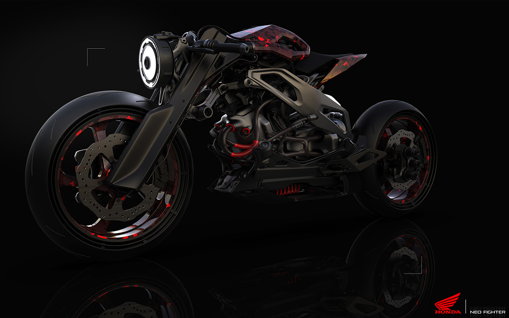 Motorcycle design，Ultra modern，Retro，