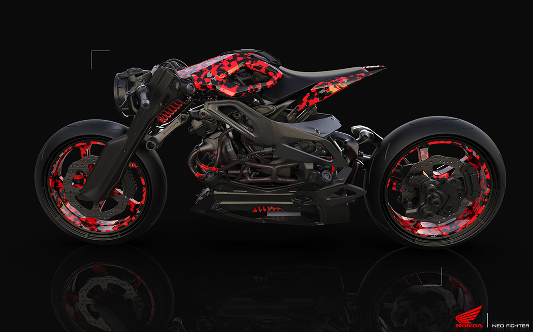 Motorcycle design，Ultra modern，Retro，
