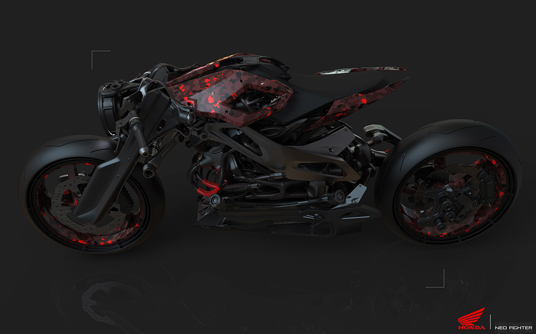 Motorcycle design，Ultra modern，Retro，