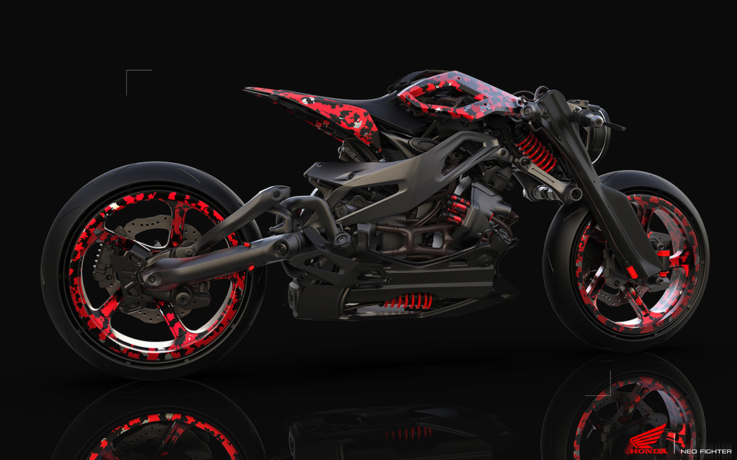 Motorcycle design，Ultra modern，Retro，
