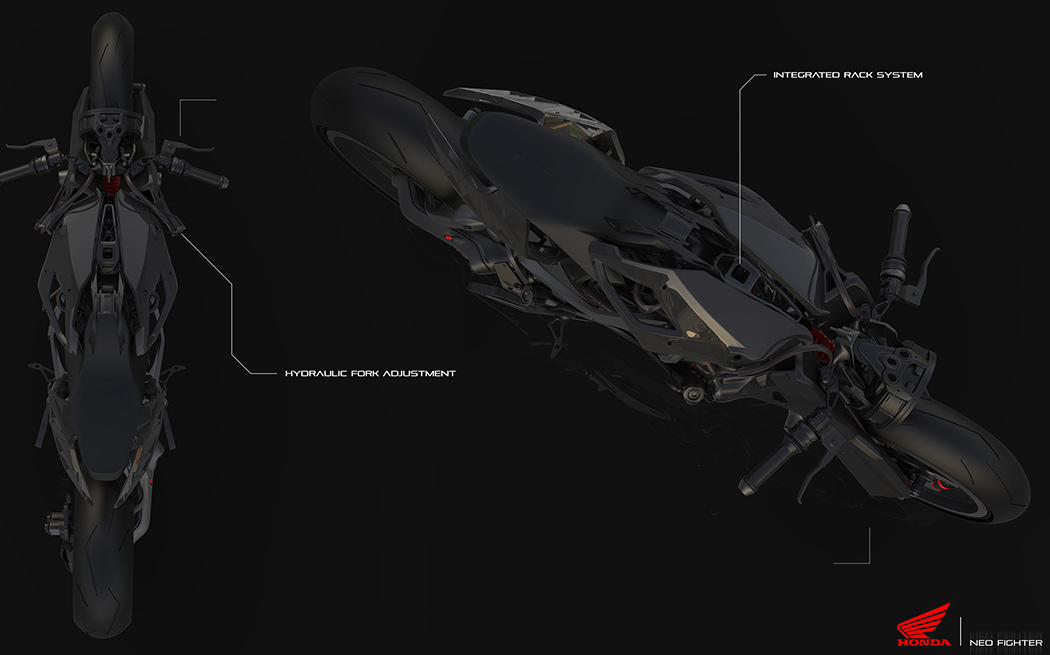 Motorcycle design，Ultra modern，Retro，