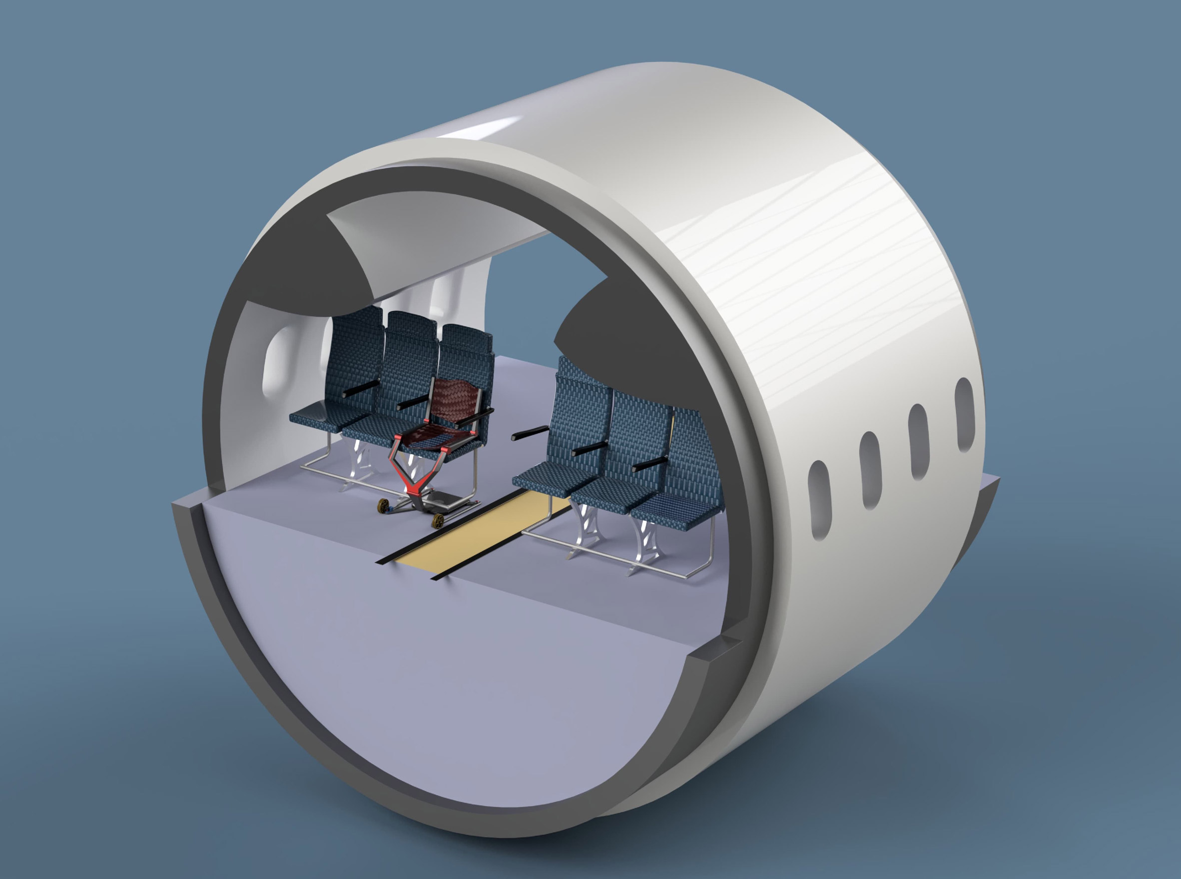 Air travel wheelchair，product design，