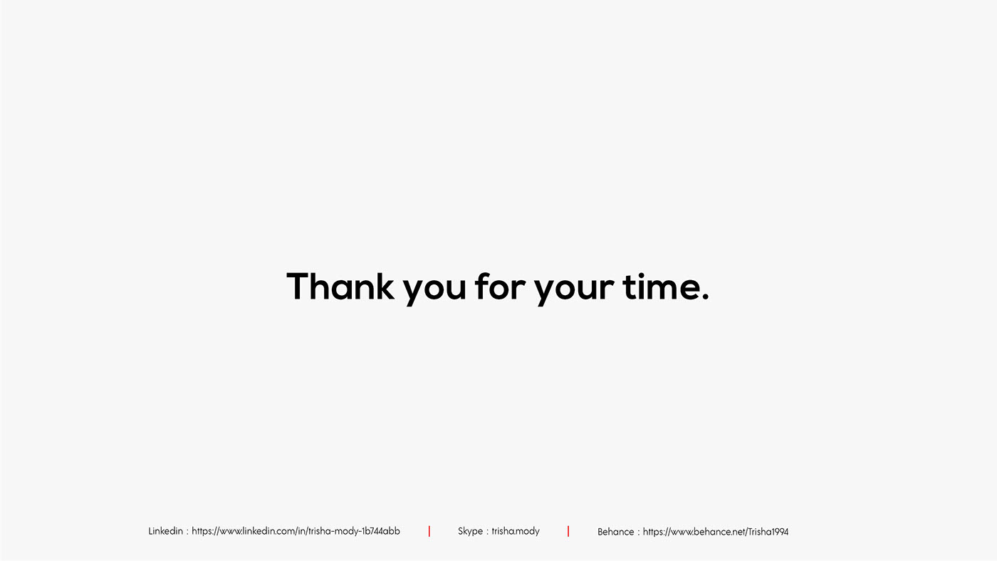 Trisha Mody，Design，Trisha Mody，sample reels，