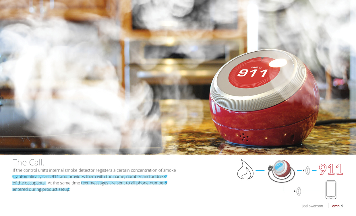 omni，a burglar alarm，Smoke alarm，Fire Alarm，