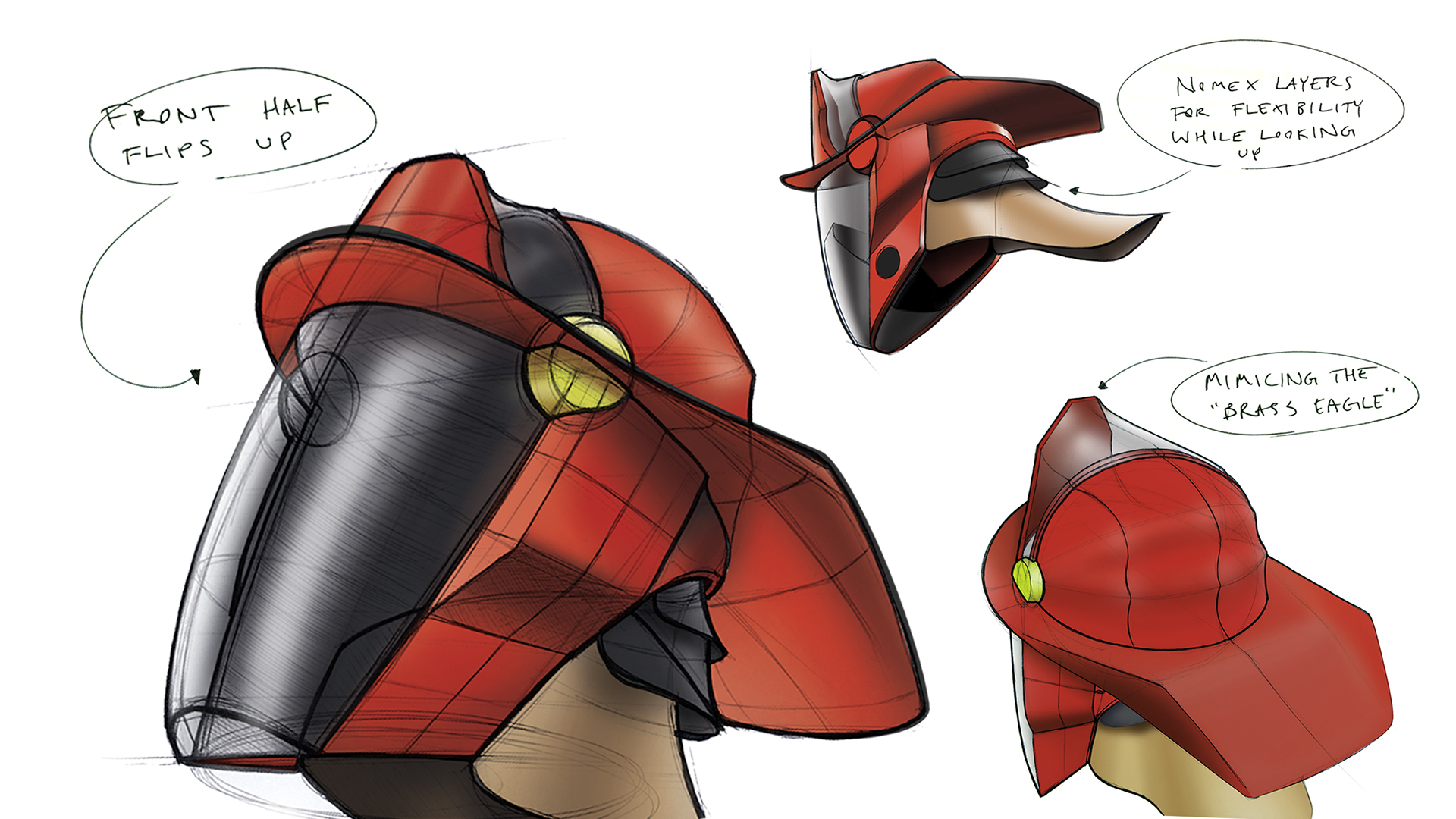 product design，Helmet，Fire fighting equipment，Fireman helmet，