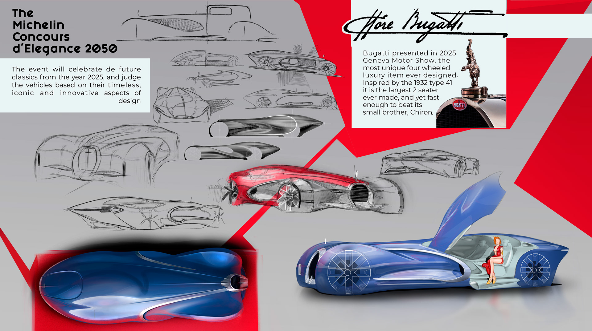 vehicle，industrial design，automobile，Bugatti，