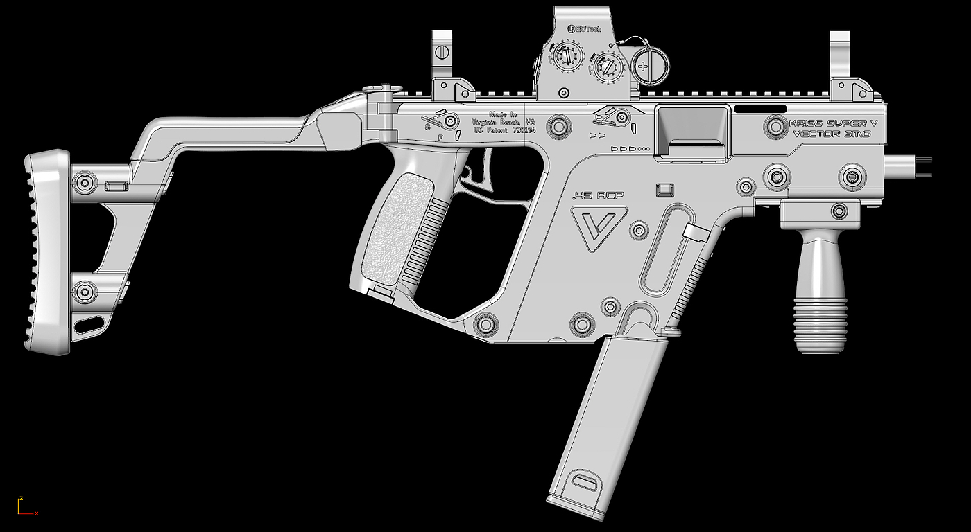 Kriss Vector，枪支，游戏，模型，军事，枪械模型，