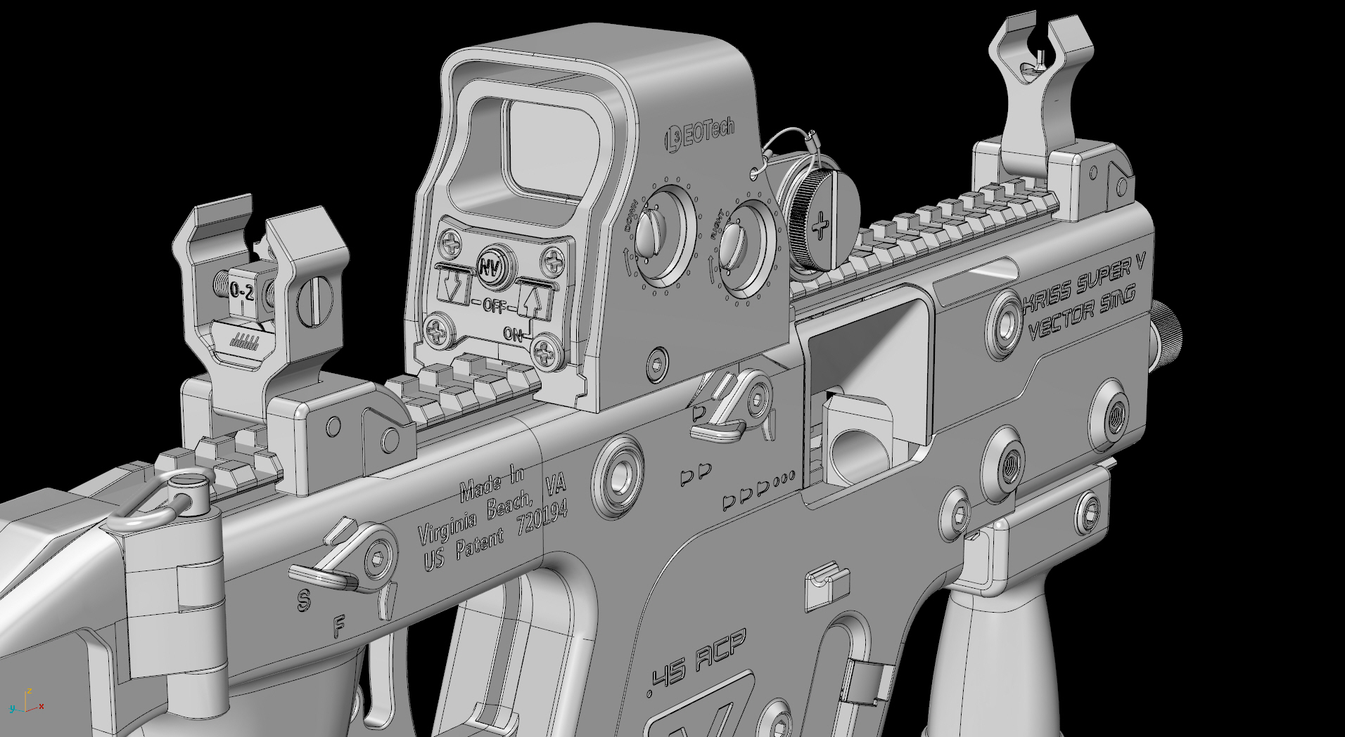 Kriss Vector，firearms，game，Model，military，Gun model，