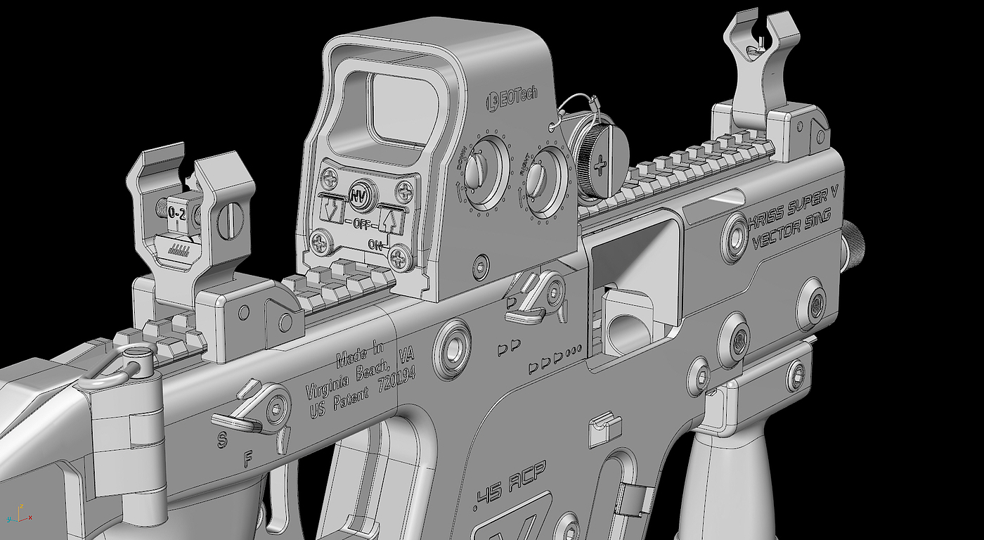 Kriss Vector，枪支，游戏，模型，军事，枪械模型，