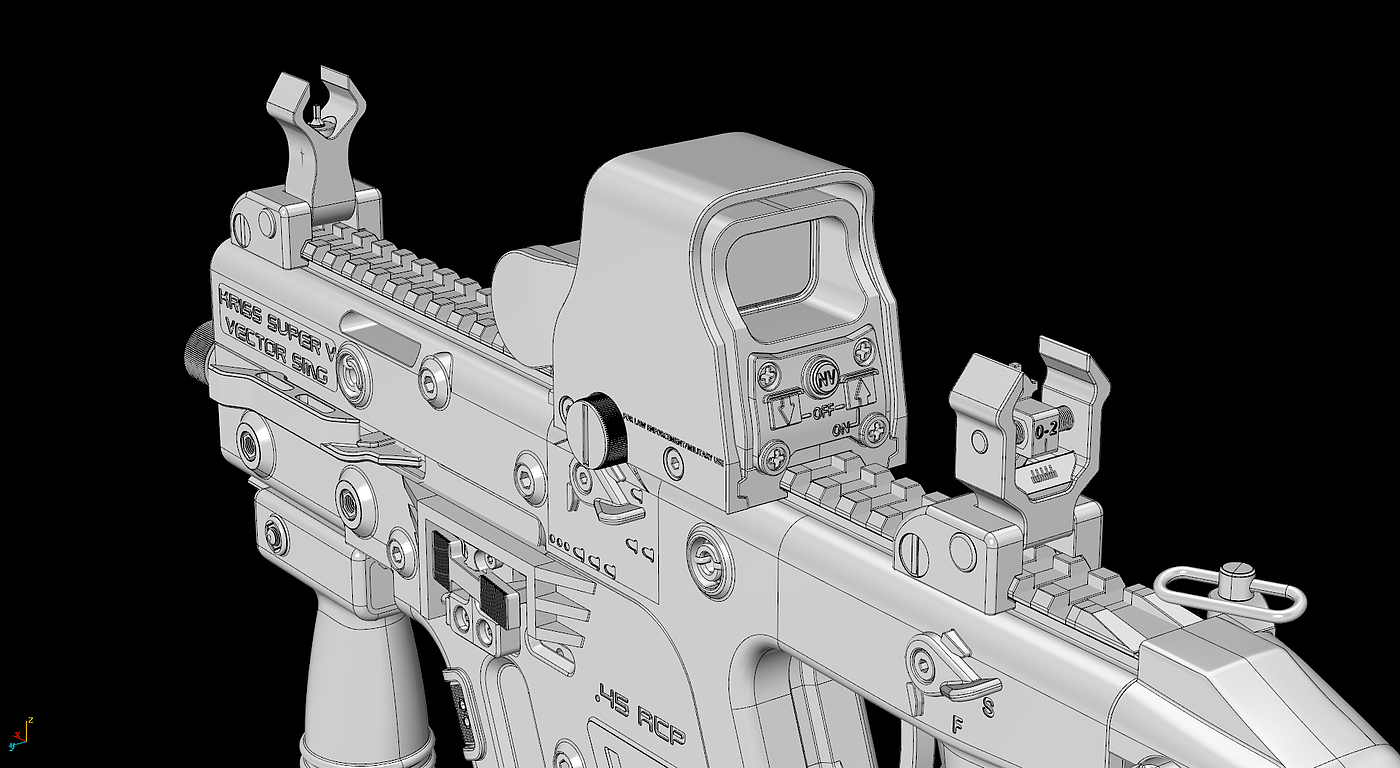 Kriss Vector，枪支，游戏，模型，军事，枪械模型，